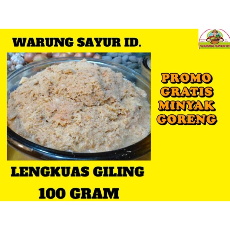 

LENGKUAS GILING SEGAR 1 ONS