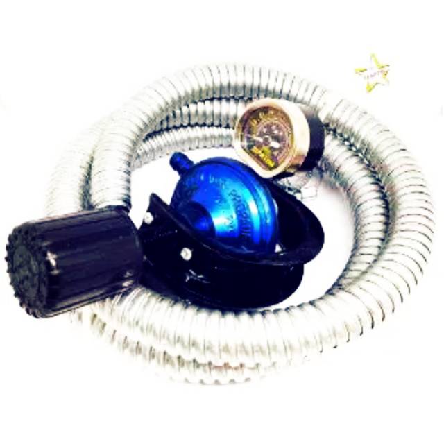 Regulator kompor gas destec starcam meteran free selang paket promoooo
