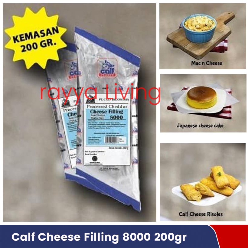 CALF Cheese Filling 8000 Keju Pasta Krim Keju Filling Isian Topping Olesan Roti dan Kue Rasa Origina