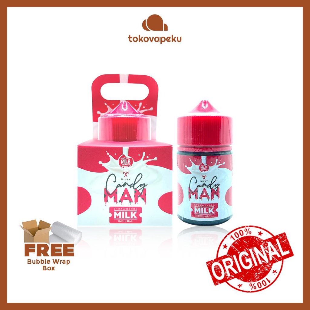 CANDYMAN MILKY SERIES CANDYMAN STRAWBERRY MILK 60ML by FVS