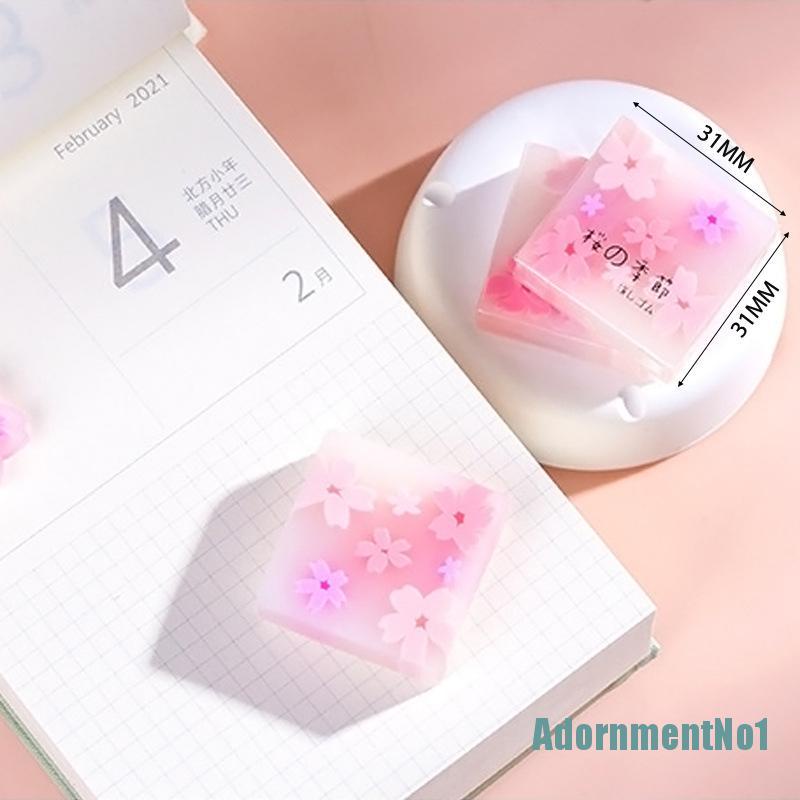 (AdornmentNo1) Penghapus Karet Bentuk Bunga Sakura Jepang Clover