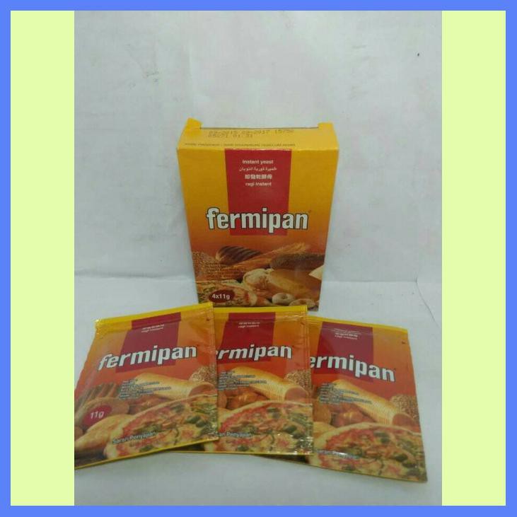 

FERMIPAN, RAGI, YEAST KEMASAN BOX 4X11GRAM (4PCS)