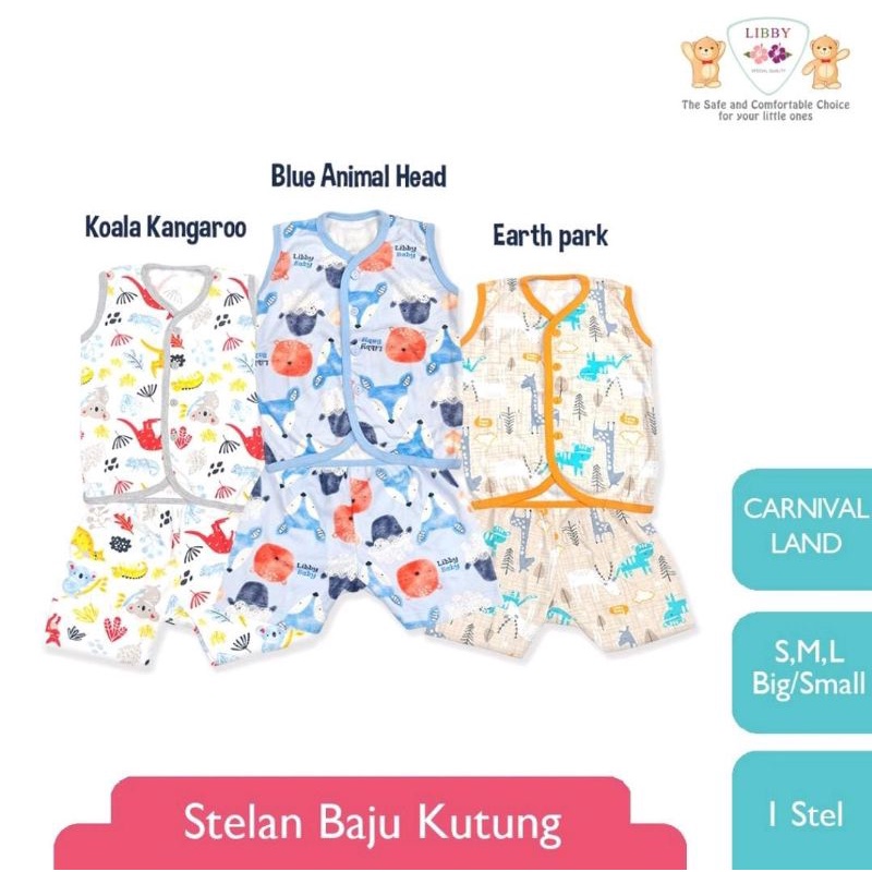 Setelan Baju Buntung + Celana pendek Libby