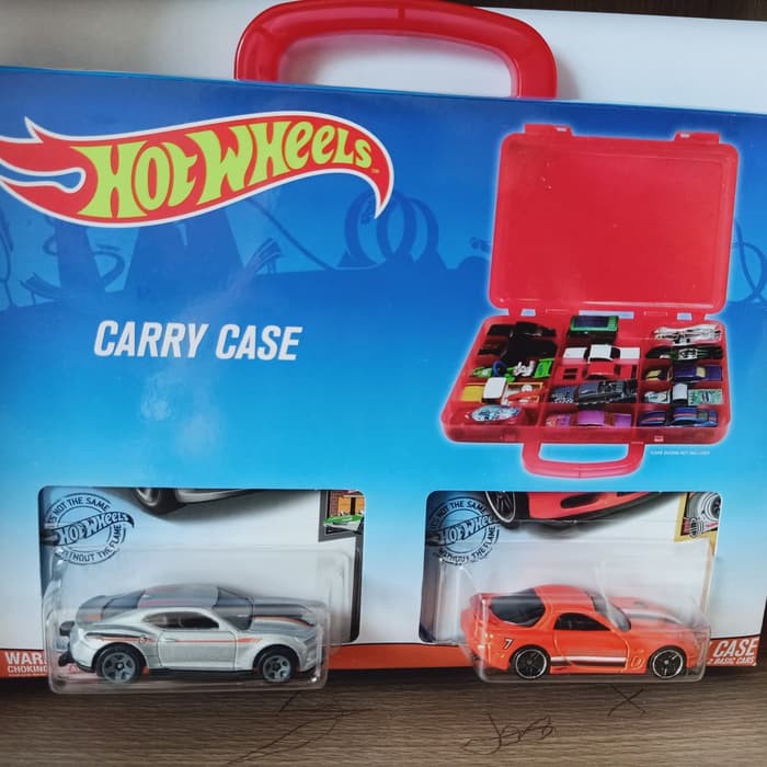 Hot Wheels ORI Carry Case - Free 2 Basic Cars - Tas Hot Wheels Ori Kapasitas 15 Diecast