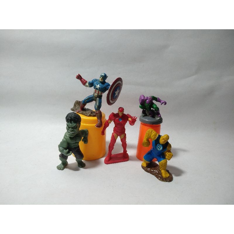 Captain America Fantastic Four The Thing Ben Grimm Zizzle Marvel Mix Green Goblin Avengers Hulk Bruc