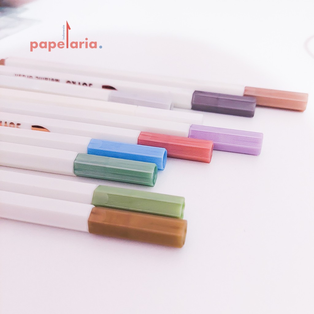 

[Papelaria.id] MURAH Stationery Metallic Brush / Color Brush Pen