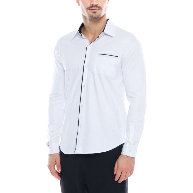 Kemeja Panjang TW Tony Walker Original Distro Premium Kemeja Polos Lis Kemeja Kantor Kemeja Formal Nikah Nikahan Tony Walker Original Ukuran S M L XL XXL Kemeja Pria Dalaman Jas