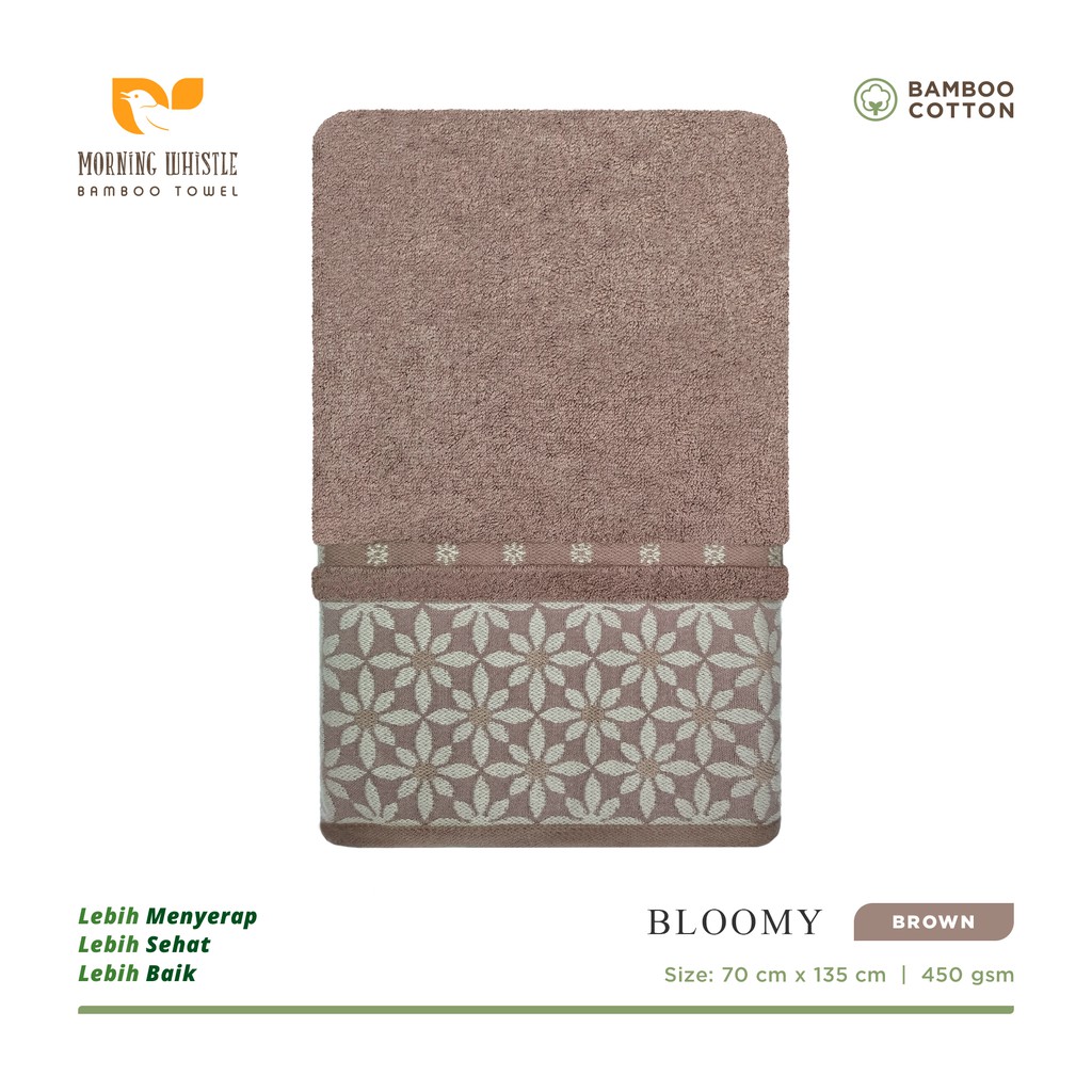 ORIGINAL | Terry Palmer Morning Whistle Bamboo BLOOMY Handuk Mandi Dewasa 70 x 135 cm