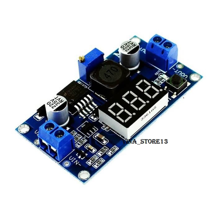 Modul Stepdown Step Down DC-DC 3A LM2596 S LM259S DISPLAY 7 SEGMENT