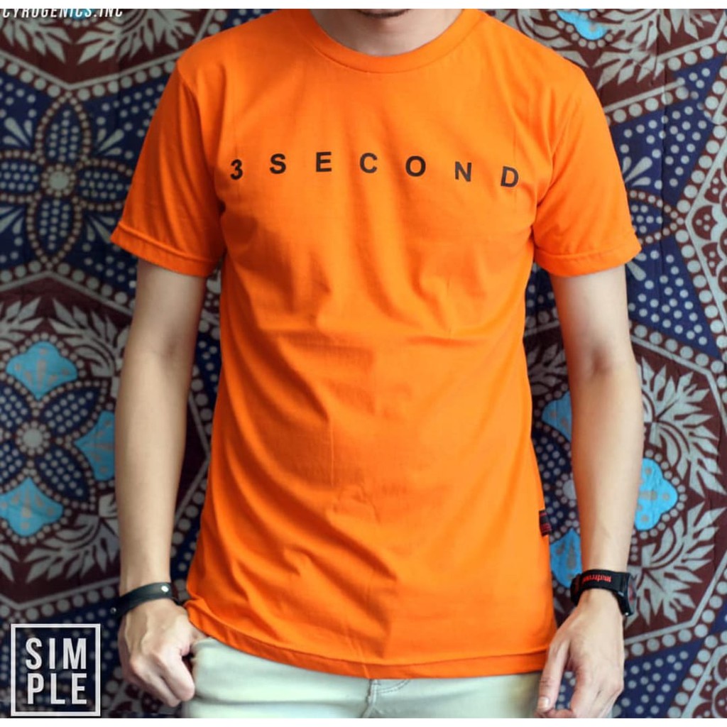 T-SHIRT BAJU KAOS DISTRO SURFING PRIA 3 SECOND MINIMALIZE COMBED 30S