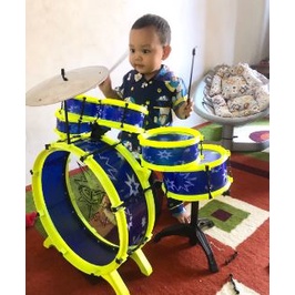 Mainan Edukasi Anak - Big Band Drum Set Cymbal Musik Music/ set mainan anak drum besar / mainan musi
