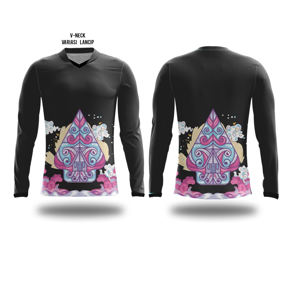 Kaos Baju Jersey Sepeda Gowes Baju Custom Motif Batik Dry Fit Full Print Keren BGS03 Miku Jersey