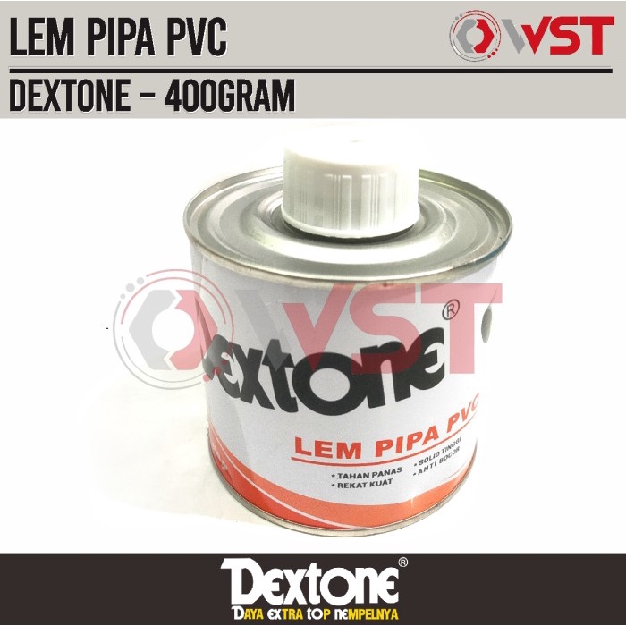 Dextone Lem Pipa PVC 400Gram / Lem Pipa Kaleng 400 Gram / Paralon
