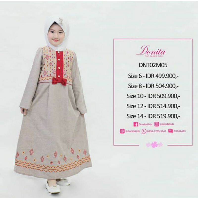 dress muslim/baju muslim anak Jedea by donita