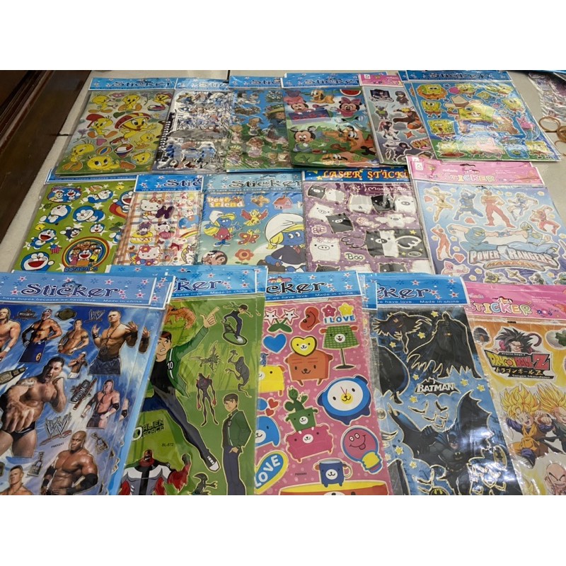 

sticker anak motif karakter ukuran besar