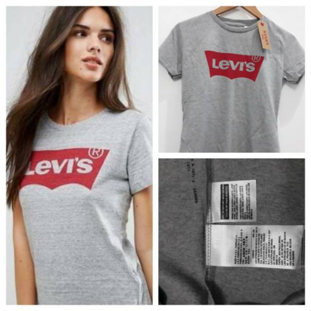 Kaos Levis Original Wanita batwing merah
