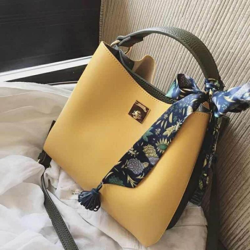 [PRM017] Top Handle Scarf Bag Woman