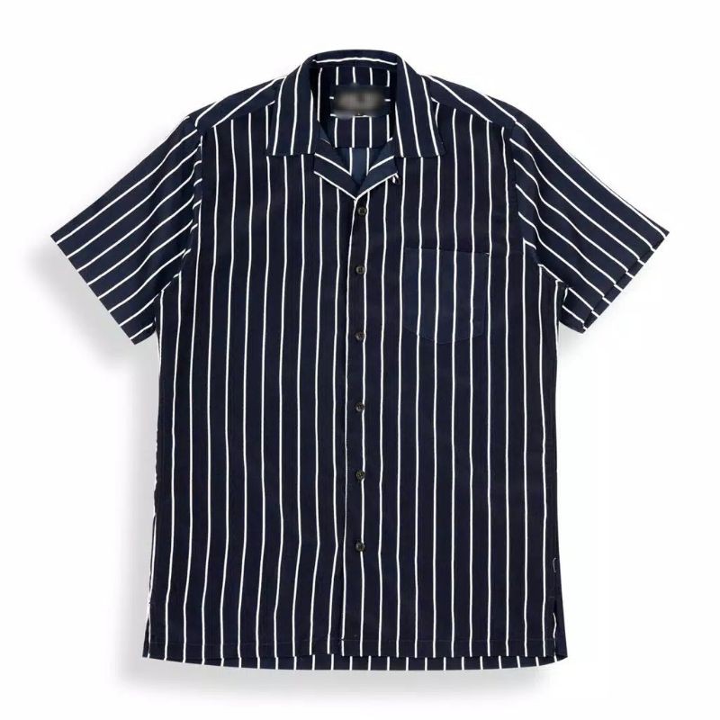 KEMEJA SALUR PRIA STRIPE LENGAN PENDEK COWOK 4559-KEMEJA SALUR navy