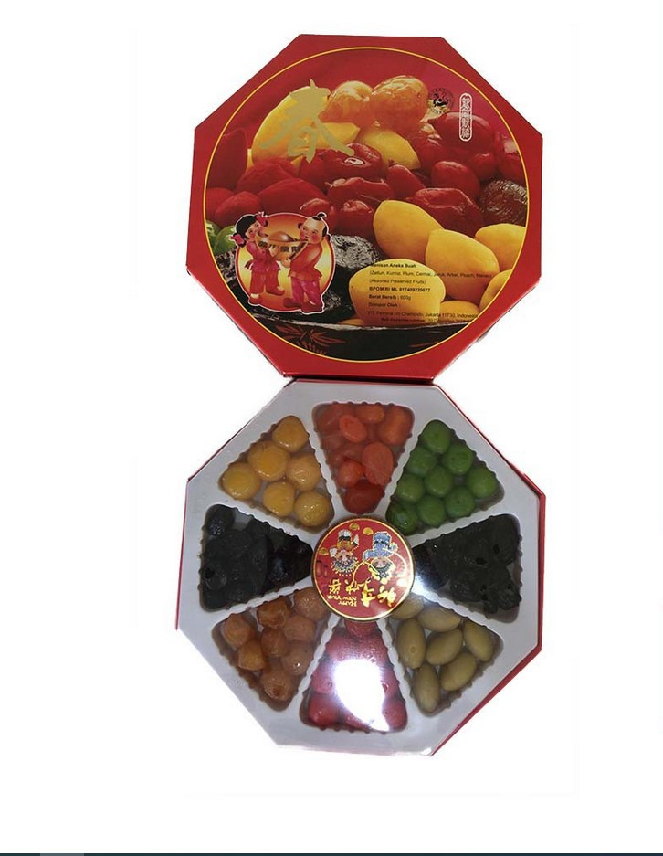 

Manisan Aneka Buah Pak Cen Kuo Candy / Permen 600gr IMLEK