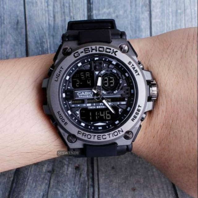 G SHOCK CASIO DUAL Taemin KEPALA BESI METAL TAHAN AIR