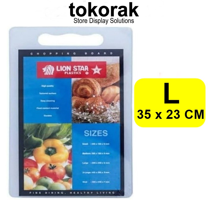 TALENAN L PLASTIK LION STAR - ALAS POTONG - CHOPING BOARD CH 3