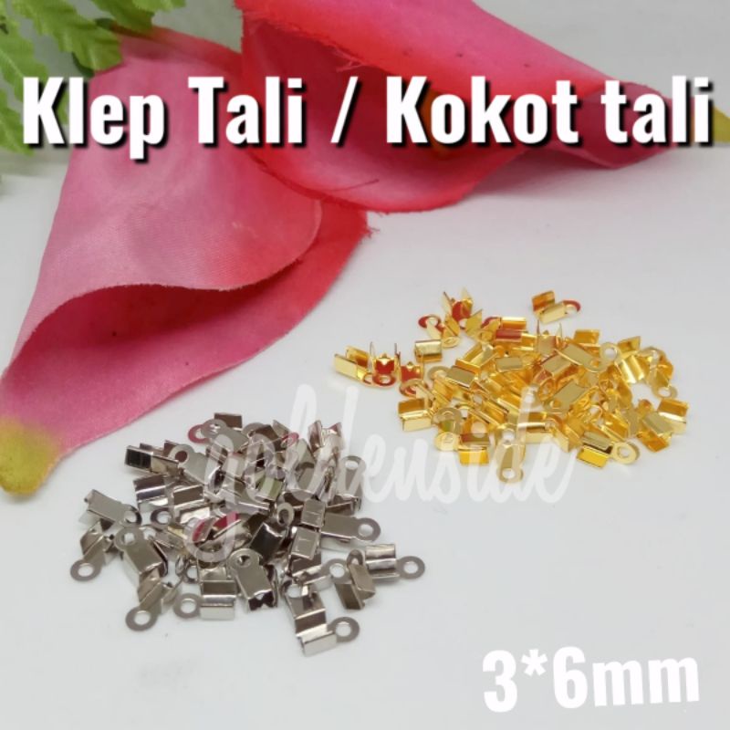 Klep tali / stopper tali / klep penjepit tali / kokot tali (isi 10pcs)