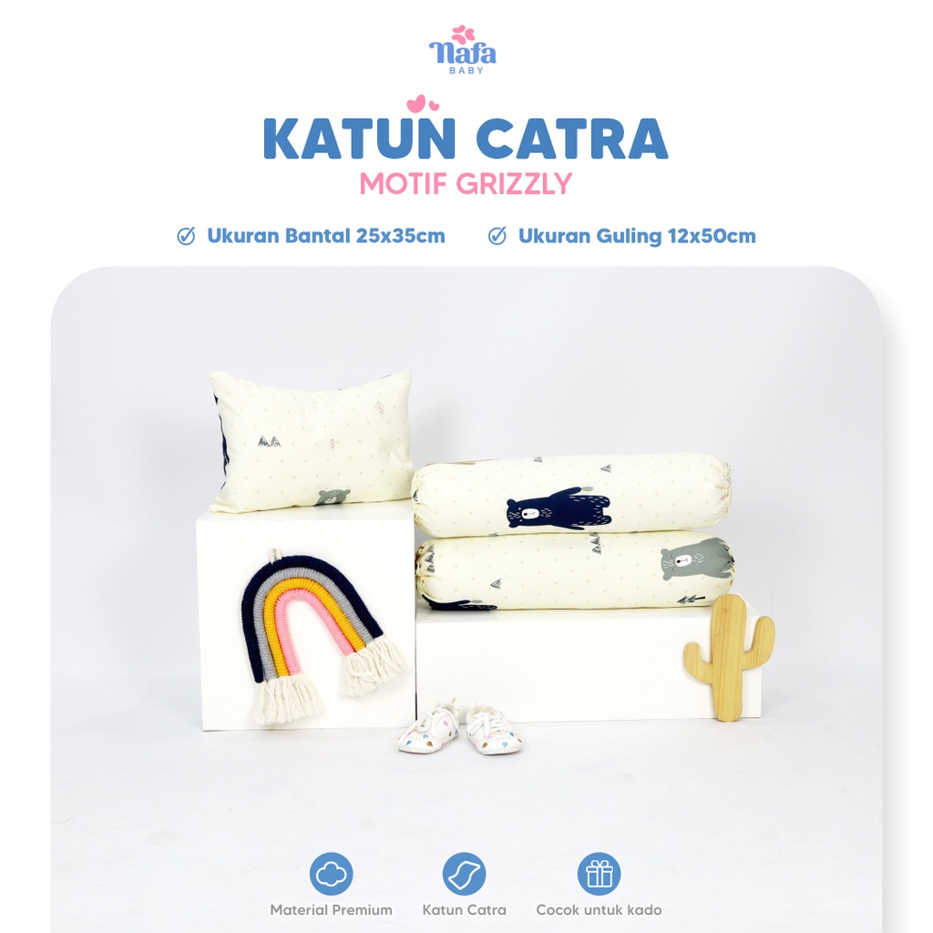 NAFA BABY - Bantal Guling Bayi New Born | Sarung Bantal Guling Bayi