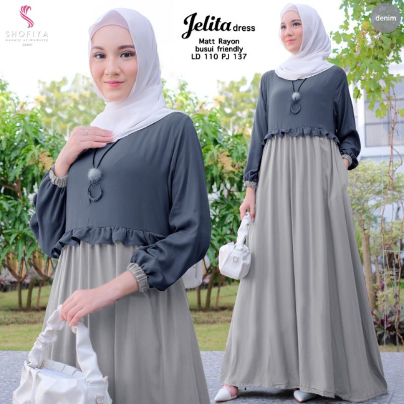 GAMIS / FASHION JELITA DRESS BY SHOFIYA