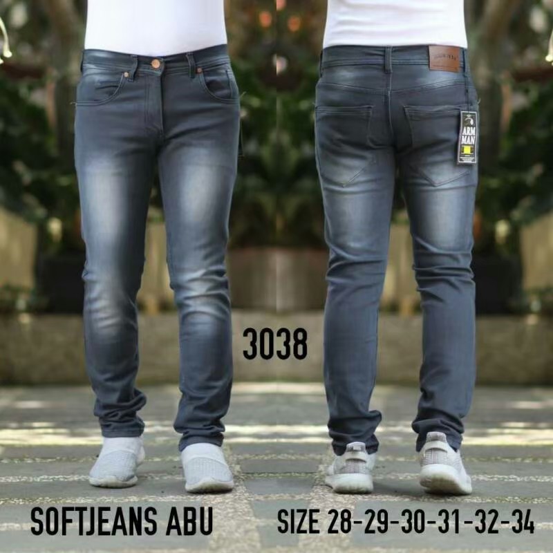 CELANA  JEANS PRIA PANJANG STRECHT / CELANA JEANS PRIA SKINY SOBEK