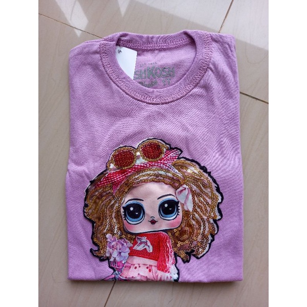 KAOS ANAK LOL(LED) KAOS ANAK PEREMPUAN(LED) KAOS LOL ANAK