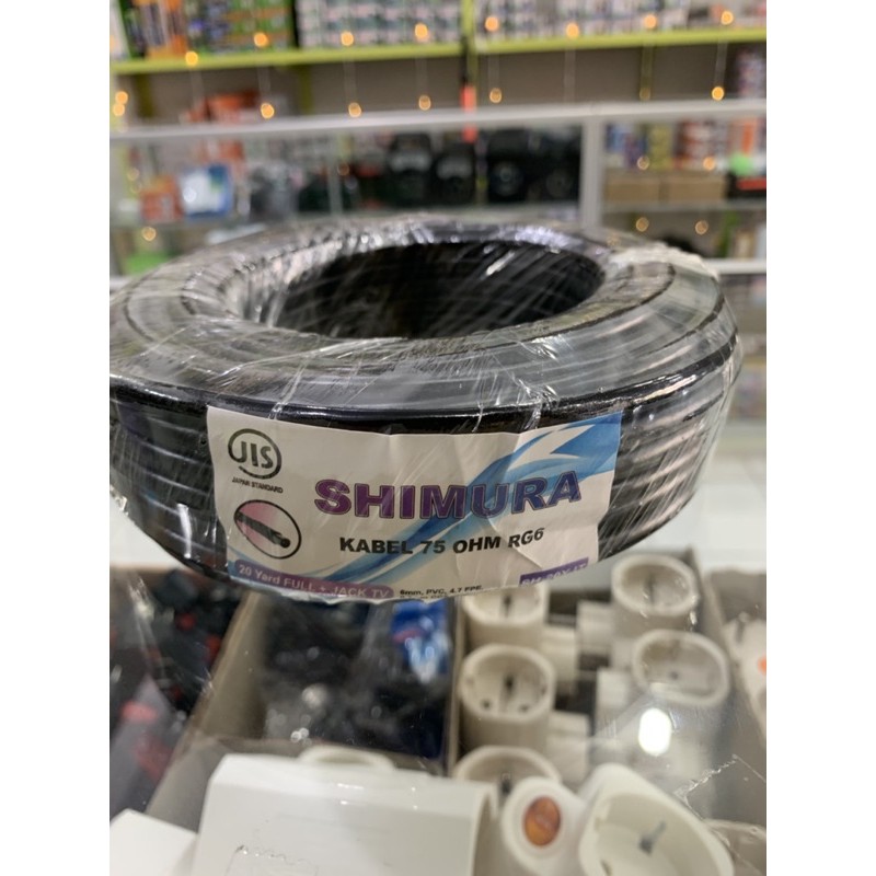Kabel Antena 20/15 Yard/Antenna Coaxial Cable TV Shimura/Oshaky/Sivicom