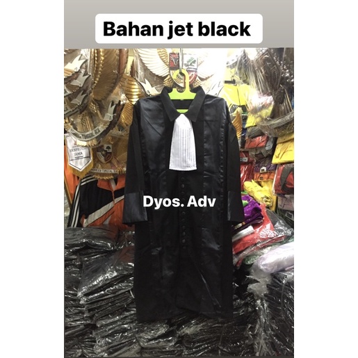Toga advokat pengacara bahan jet black