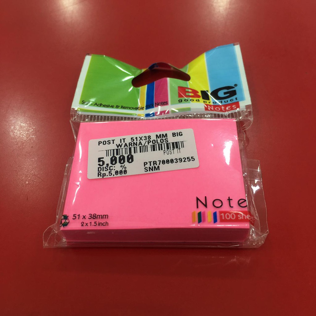 Post it / Memo Stik / Sticky Note / POST IT 51X38 MM BIG