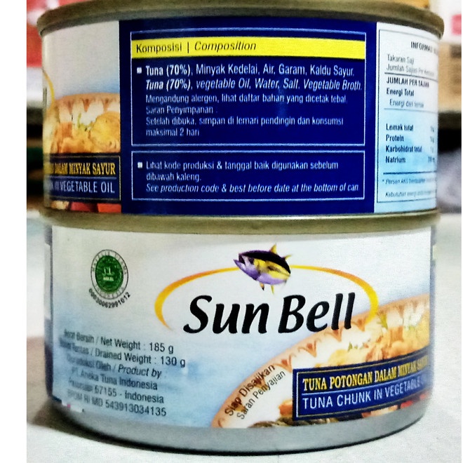 

ds20112s Sun Bell Tuna In Oil 185 Gr Xa20X1