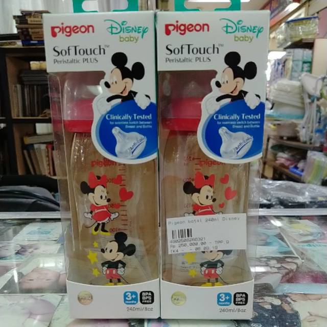 Pigeon botol ppsu 240ml Disney (softouch peristaltic  plus )