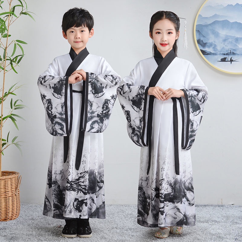 Children's ancient Chinese costume, Chinese School costume, girls' Book Children's Chinese style cos