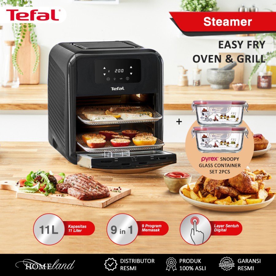 Jual Tefal Digital Easy Fry Oven & Grill FW501 9in1 Air Fryer Masak ...