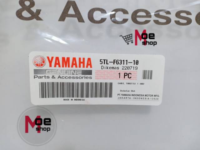 Cable Throttle/Kabel Gas Mio Asli Original Yamaha 5TL-F6311-10 Ori Orisinil