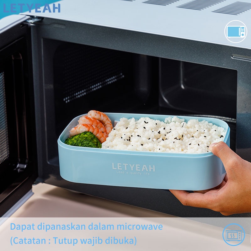 letyeah Lunch box 2 susun 1600ML/Tempat makan 2 tingkat Portable