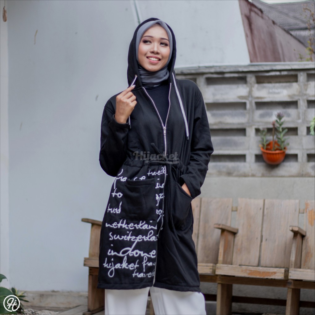 ⚠️CUCI GUDANG⚠️ HIJACKET URBANASHION SERIES-BLACK (HITAM)