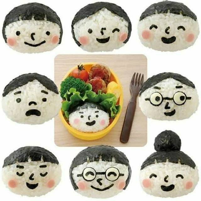 [100gr] Bento cetakan Nasi Motif Muka