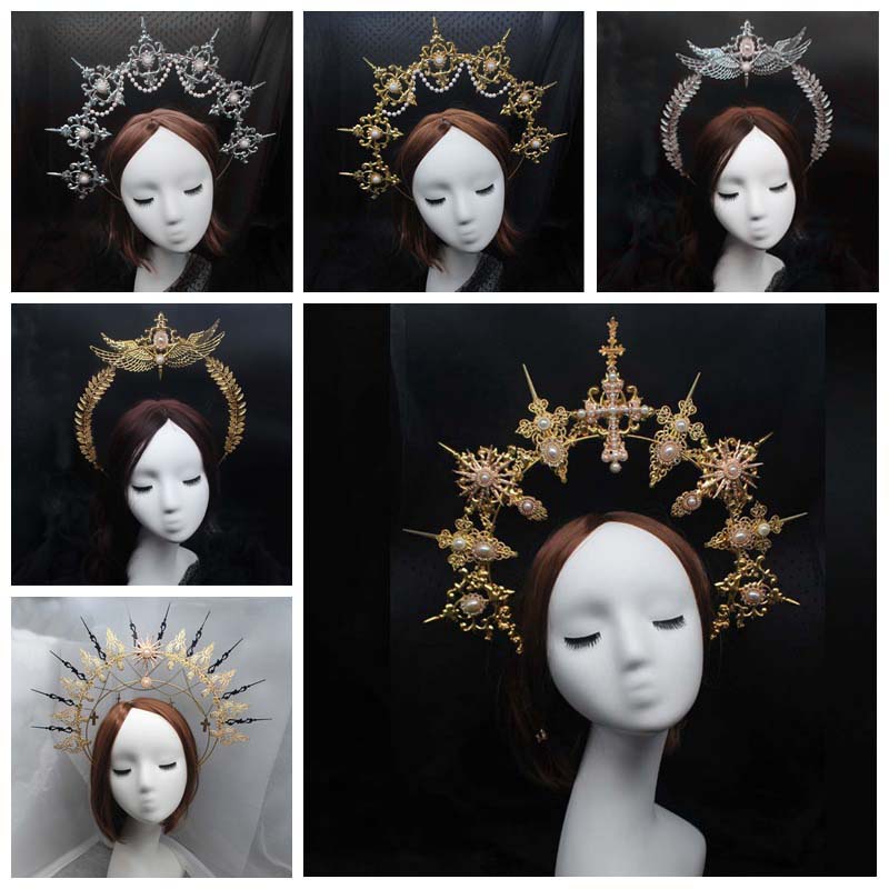 Deartiara DIY Crown Headdress Accessories Homemade Lolita Goddess Circle Halo