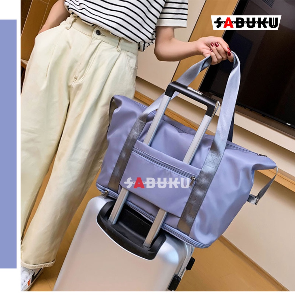 [S&amp;K] Tas Travel Wanita Jinjing Lipat Travel Bag Duffel Portable Gym Bag Tas Fitness Waterproof-SK169