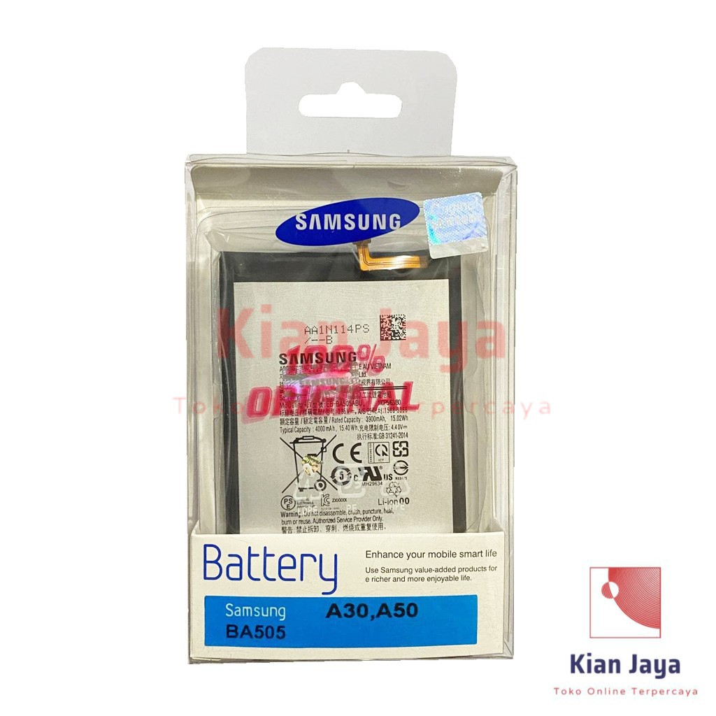 [Garansi 100% Ori] Baterai Samsung Galaxy A30 / A50 / BA505 Batre Battery Hp EB-BA505ABU Original