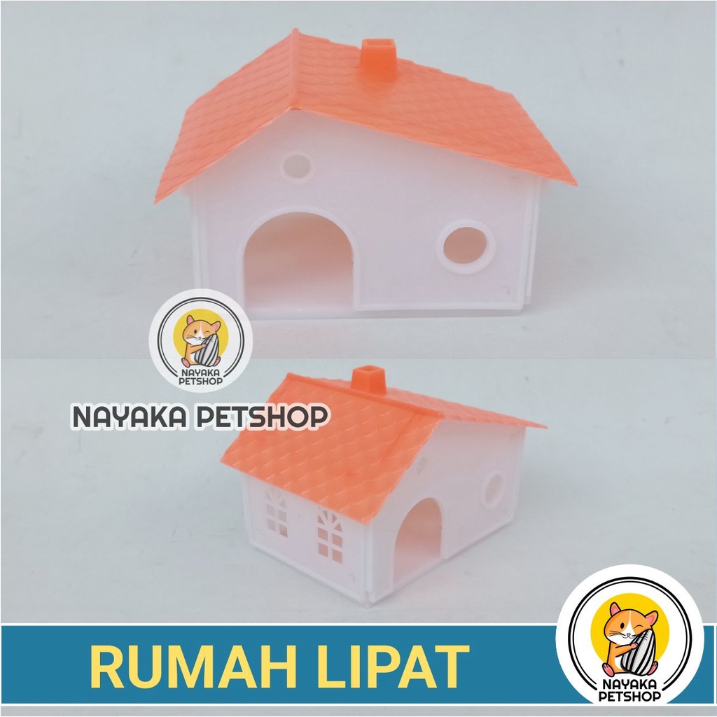 Rumah Lipat Mainan Hewan Hamster Tupai Gerbil Sugar Glider Bajing