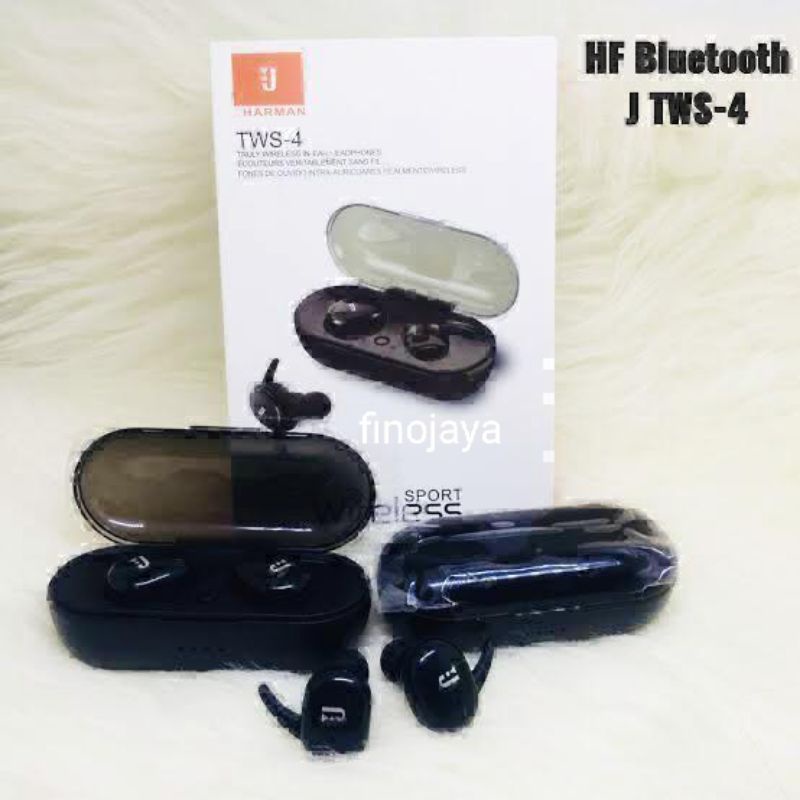 Handset handfree Hf  Bluetooth JBL TWS 4 Wireless Earphone Bluetooth TWS4
