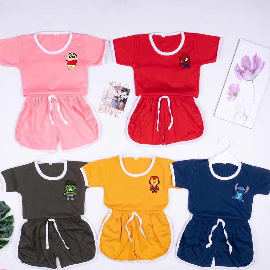 ilook | Setelan Baju Playset Karakter Anak Cupa Cups | Setelan Anak Balita Kartun | Setelan Unisex