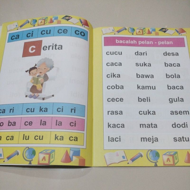 buku ayo belajar membaca 1B 32 halaman 19x27cm