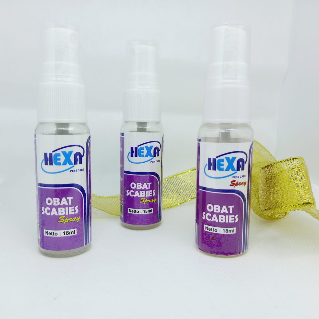 Hexa Obat Scabies Spray 18ml - Untuk Kucing &amp; Anjing