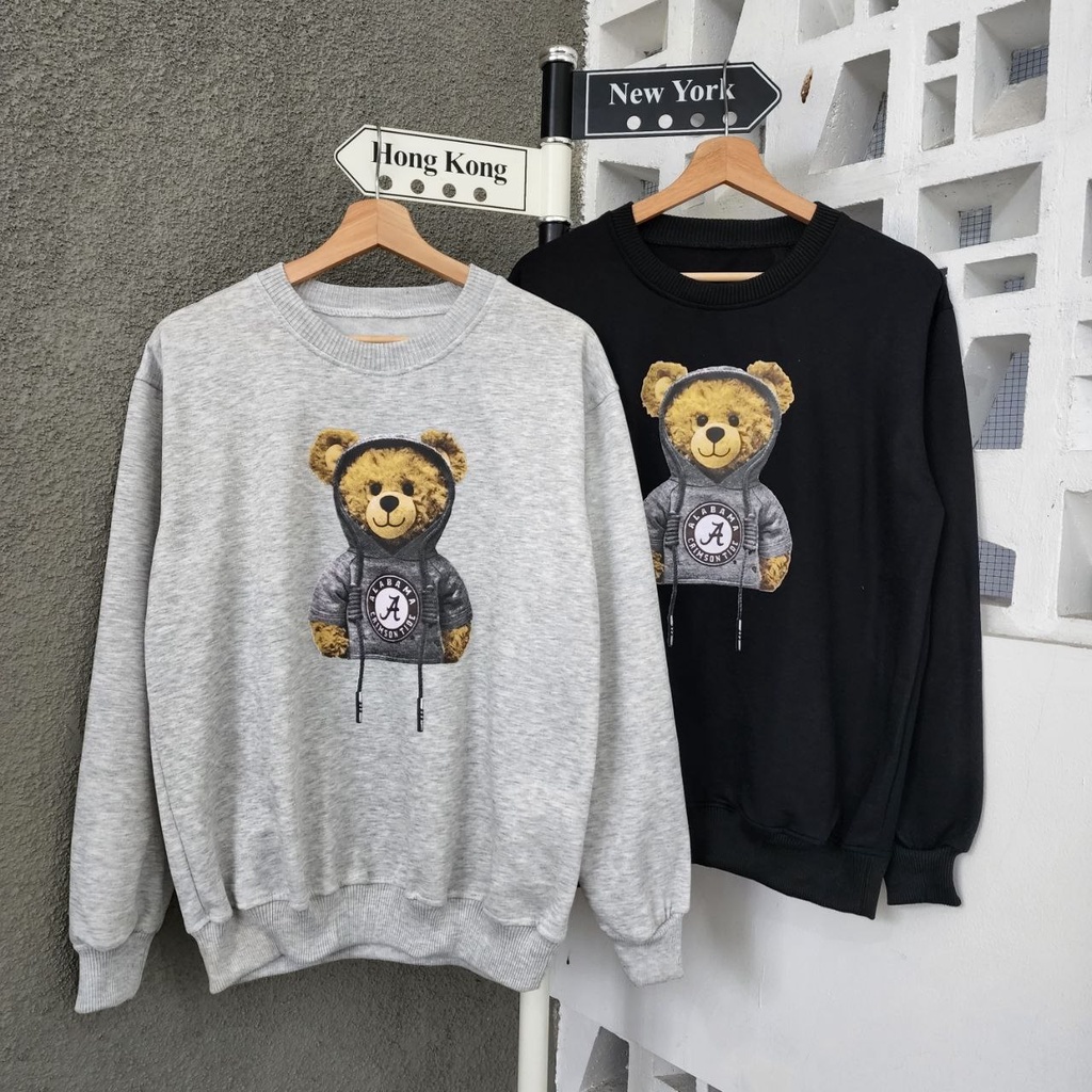 jaket sweater couple teddy bears pasangan terbaru / jaket pasangan pacar / jaket couple sahabat / sw